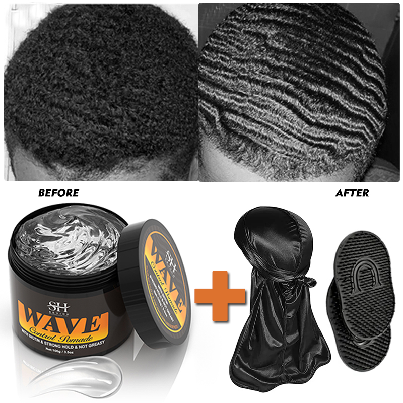Men'S Grooming Gel - 360 Wavy Frizz Control Gel Strong